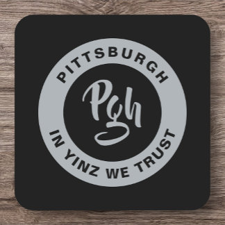 Dessous De Verre Carré Pittsburgh Sports Yinz Custom Barware Carré Pap