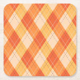 Dessous De Verre Carré Plaid Holiday Automne Thanksgiving Harvest Lea
