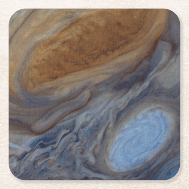 Dessous De Verre Carré Planète Jupiter Great Red Spot (Devant)