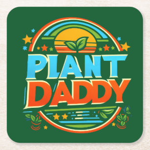 Dessous De Verre Carré Plante Papa Houseplants Jardinage Paysage Dads