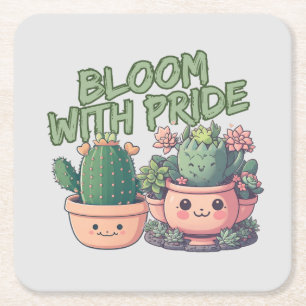 Dessous De Verre Carré Plantes succulents