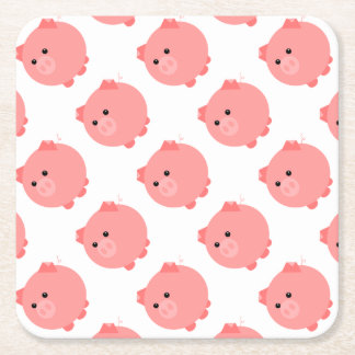 Dessous De Verre Carré Plats potelés mignons de partie de porc