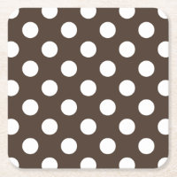 Pois blancs sur brun