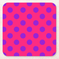 Pois violets sur cerise