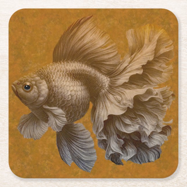 Dessous De Verre Carré Poisson d'or (Devant)