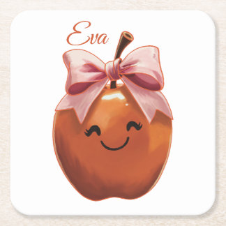 Dessous De Verre Carré Pomme Cadeau Sucré