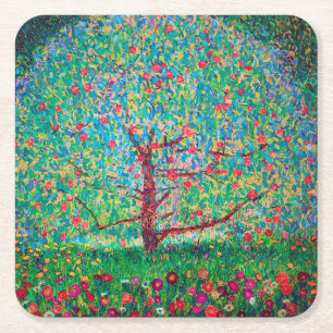 Dessous De Verre Carré Pommier, Gustav Klimt