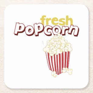 Dessous De Verre Carré Popcorn frais