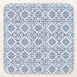 Dessous De Verre Carré Porcelaine bleue et blanche