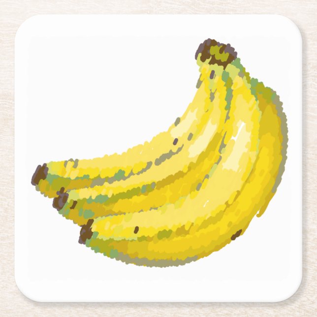 Dessous De Verre Carré Porta-copos Banana:  (Devant)