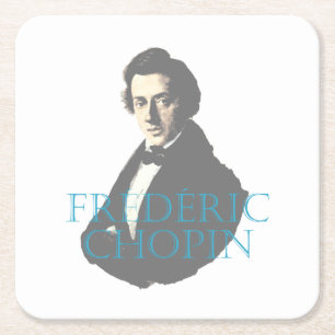 Dessous De Verre Carré Portrait de Frédéric Chopin