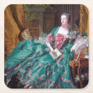 Dessous De Verre Carré Portrait de Madame Pompadour, Boucher