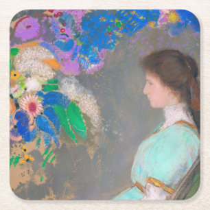 Dessous De Verre Carré Portrait de Violette Heymann, Redon