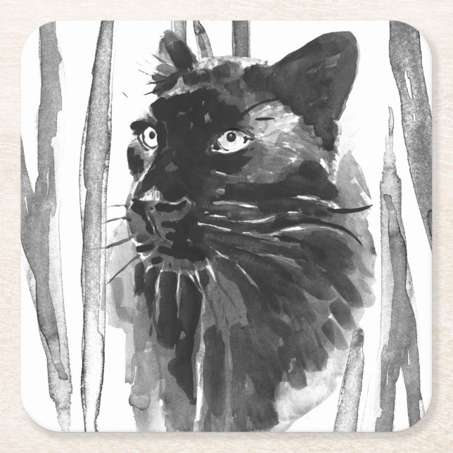 Dessous De Verre Carré Portrait Panther (Devant)