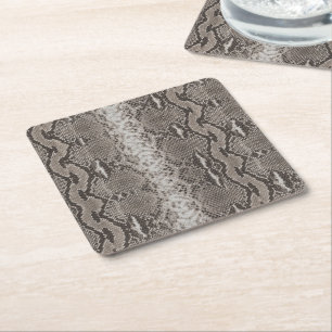 Dessous De Verre Carré Poster de animal Python Snake Skin