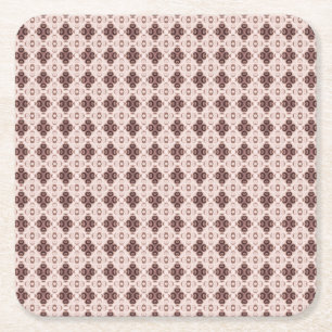 Dessous De Verre Carré Poster de motif mauve et rose
