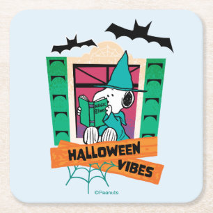 Dessous De Verre Carré Potions Magiques de Snoopy Peanuts Halloween