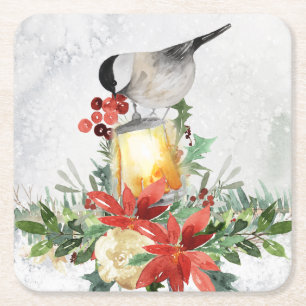 Dessous De Verre Carré Poulet d'aquarelle
