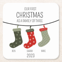 Premier Noël en famille de trois
