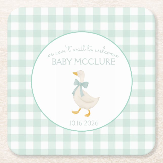 Dessous De Verre Carré Preppy Goose (Devant)