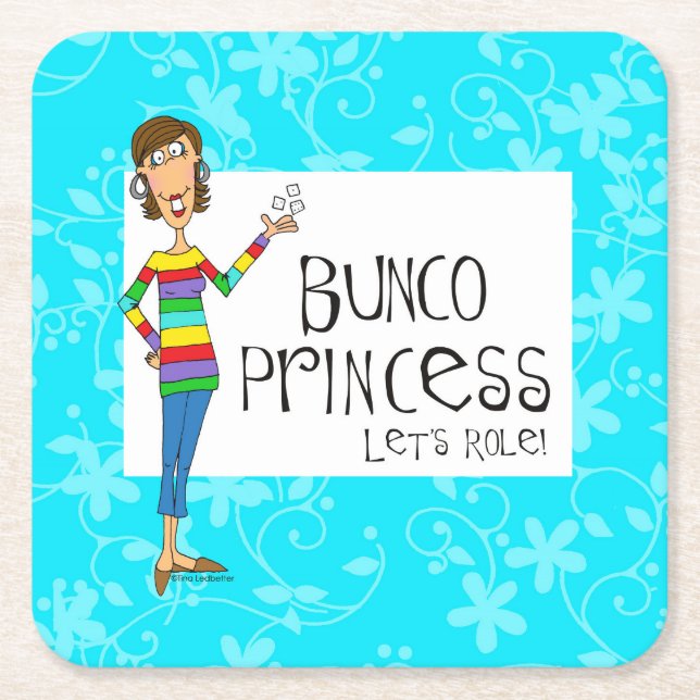 Dessous De Verre Carré Princesse Coasters de Bunco (Devant)