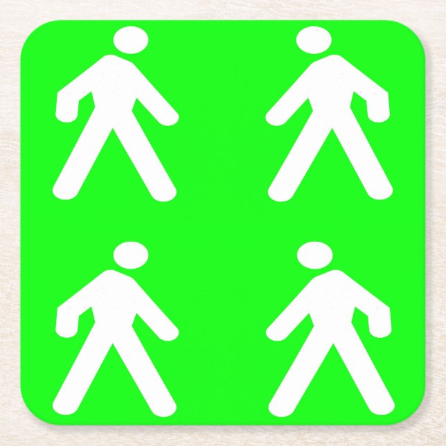 Dessous De Verre Carré Promenez-vous dans le vert (Devant)