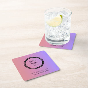 Dessous De Verre Carré Promotion commerciale ronde moderne