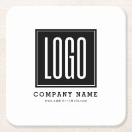 Dessous De Verre Carré Promotion du logo d'entreprise personnalisé