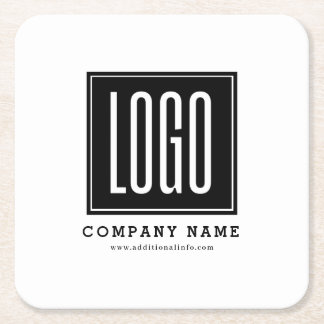 Dessous De Verre Carré Promotion du logo d'entreprise personnalisé