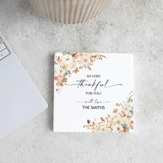 Dessous De Verre Carré Pumpkins Thanksgiving Dinner Square Paper Coaster (Créateur téléchargé)