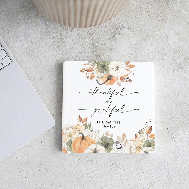 Dessous De Verre Carré Pumpkins Thanksgiving Dinner Square Paper Coaster  (Créateur téléchargé)