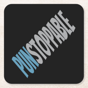 Dessous De Verre Carré punstoppable love puns papa blague drôle