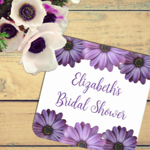 Dessous De Verre Carré Purple Floral Bridal Shower