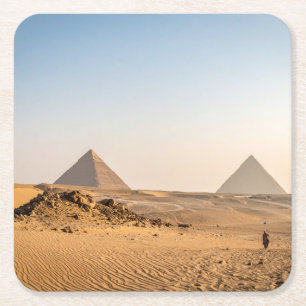 Dessous De Verre Carré Pyramides Mystiques