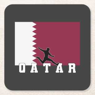 Dessous De Verre Carré Qatar Football Équipe Nationale du Qatar