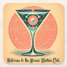 Quantum Entanglement Atomic Martini Club Cocktail