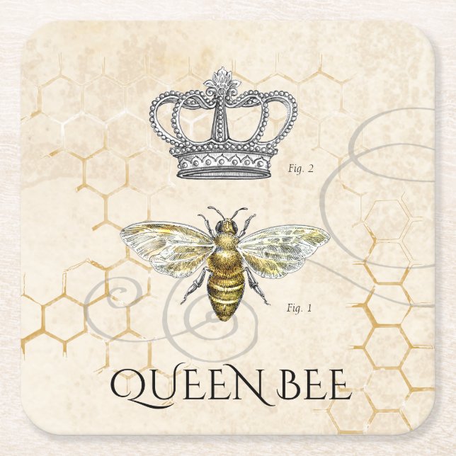 Dessous De Verre Carré Queen Bee (Devant)