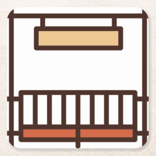 Dessous De Verre Carré ranch