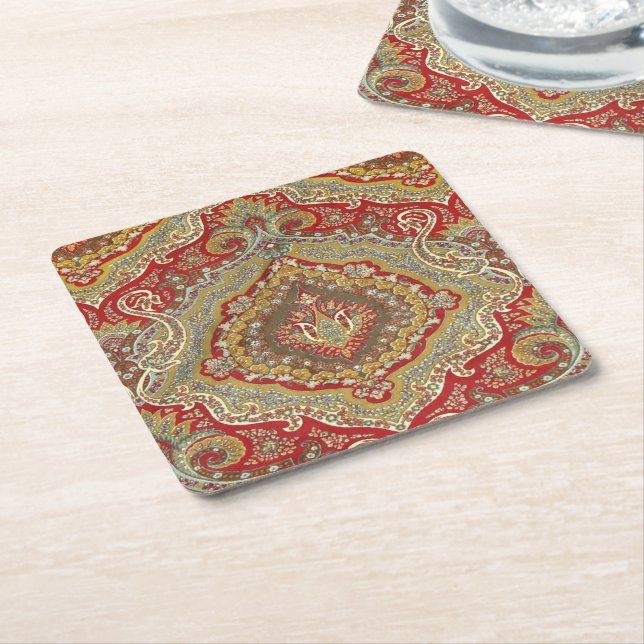 Dessous De Verre Carré Ratih Paisley (Incliné)