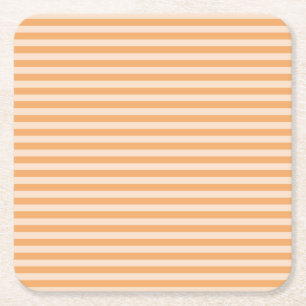 Dessous De Verre Carré Rayures orange