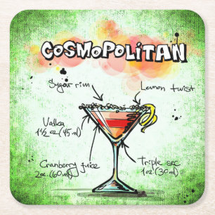 Dessous De Verre Carré Recette COSMOPOLITAN