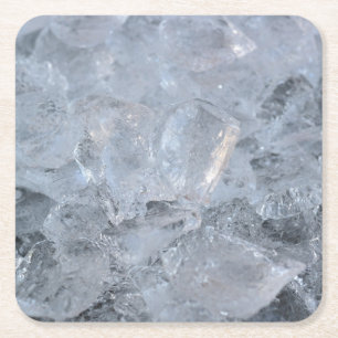 Dessous De Verre Carré Refroidissement de la texture de la cube de glace