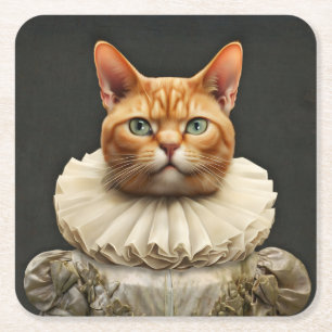 Dessous De Verre Carré Regal Cat