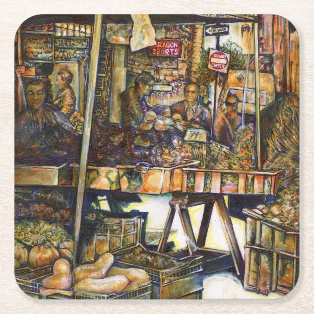 Dessous De Verre Carré Rend la créativité plus éclatante (Devant)
