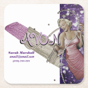 Dessous De Verre Carré Représentant d'Avon
