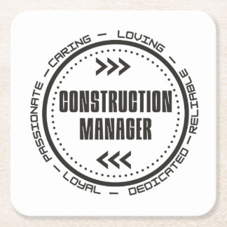 Dessous De Verre Carré Responsable de la construction
