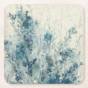 Dessous De Verre Carré Ressort bleu