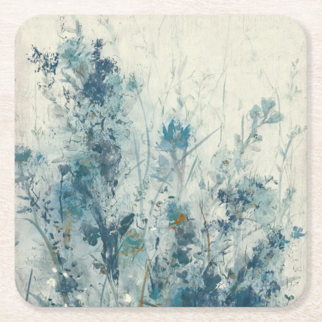 Dessous De Verre Carré Ressort bleu (Devant)