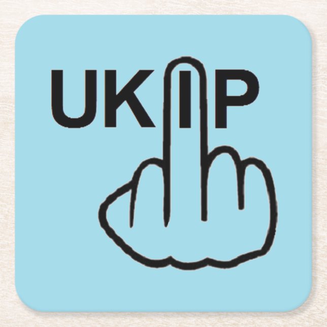 Dessous De Verre Carré Retourner UKIP dessous de verre (Devant)
