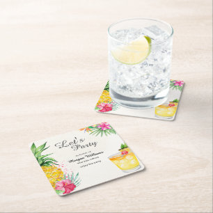 Dessous De Verre Carré Retraite Tropical Summer Cocktail Party
